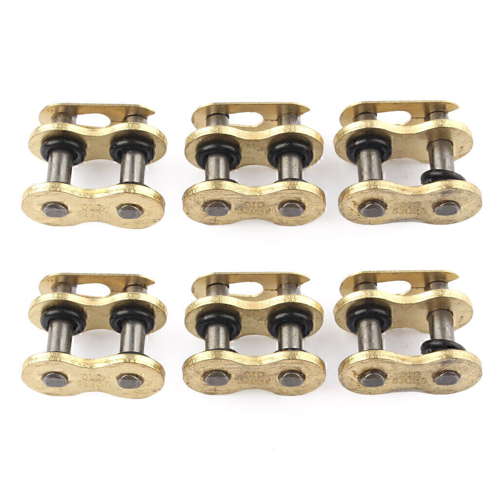 6PCS 530HV Master Chain Connector Link With O-rings Motorcycle Dirt Pit Bike mo Q