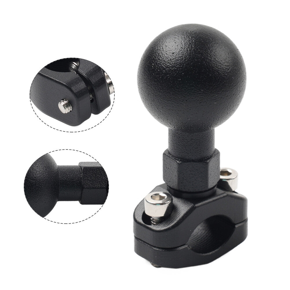 Motorcycle Ball Head Base GPS Phone Holder Bracket Clamp Stand Universal