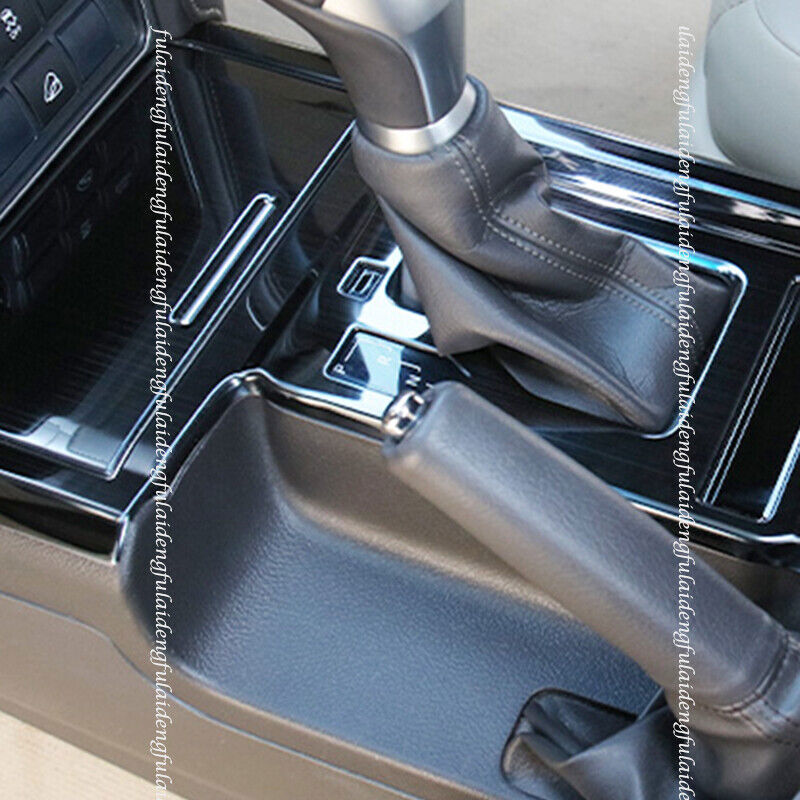 for Toyota Prado 2018-2021 Black Steel Interior Gear Shift Box Panel Cover Trim