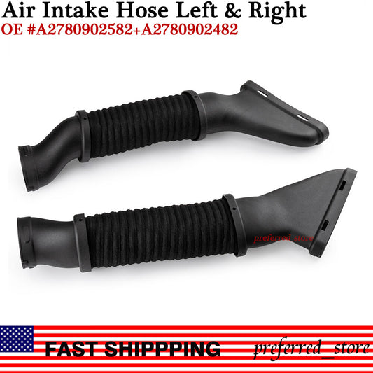 Left and right air intake hoses are suitable for Mercedes W166, GL450, GL550, and GLS550. (2780902482-) v