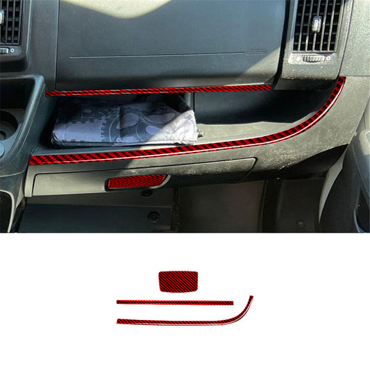 Carbon Fiber Center Console Right Side Cover Trim For Explorer 2020-2023 v