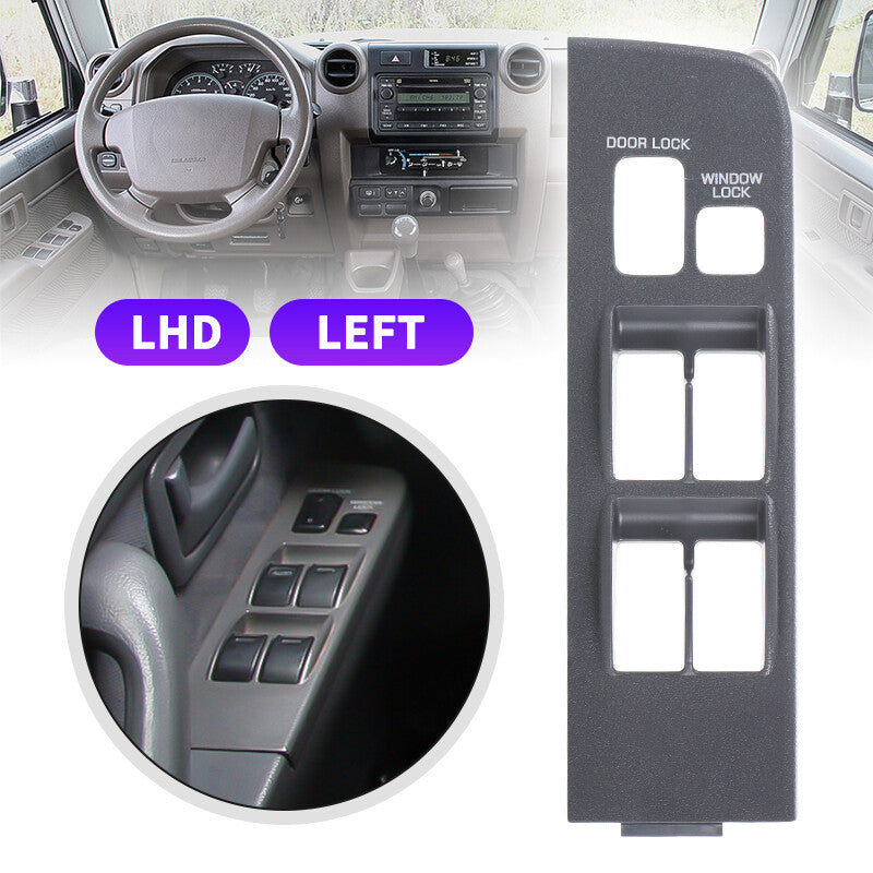 DRIVER MASTER WINDOW SWITCH BEZEL TRIM for 1991-1997 for TOYOTA for LAND CRUISER FJ80