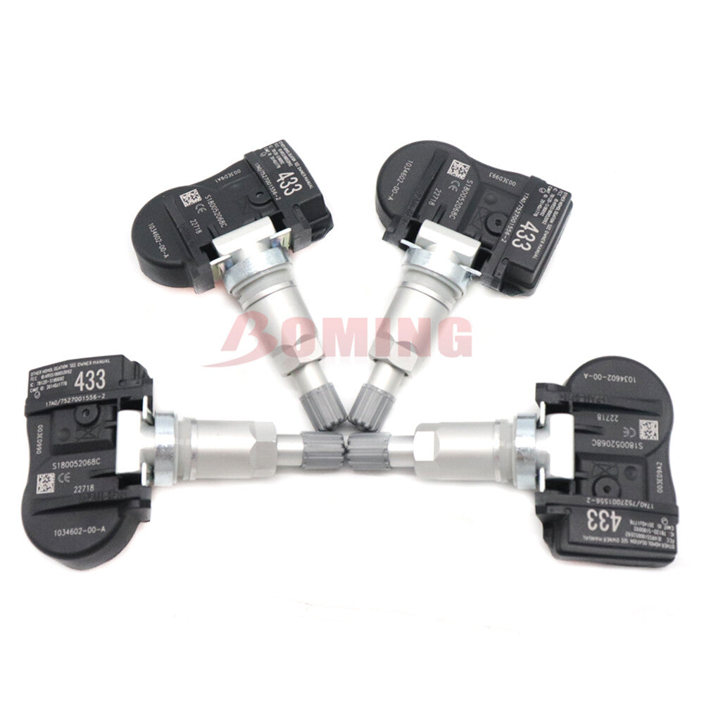 4-pack of new 103460200A tire pressure sensors 433MHz TPMS, suitable for Tesla Model 3 S X
