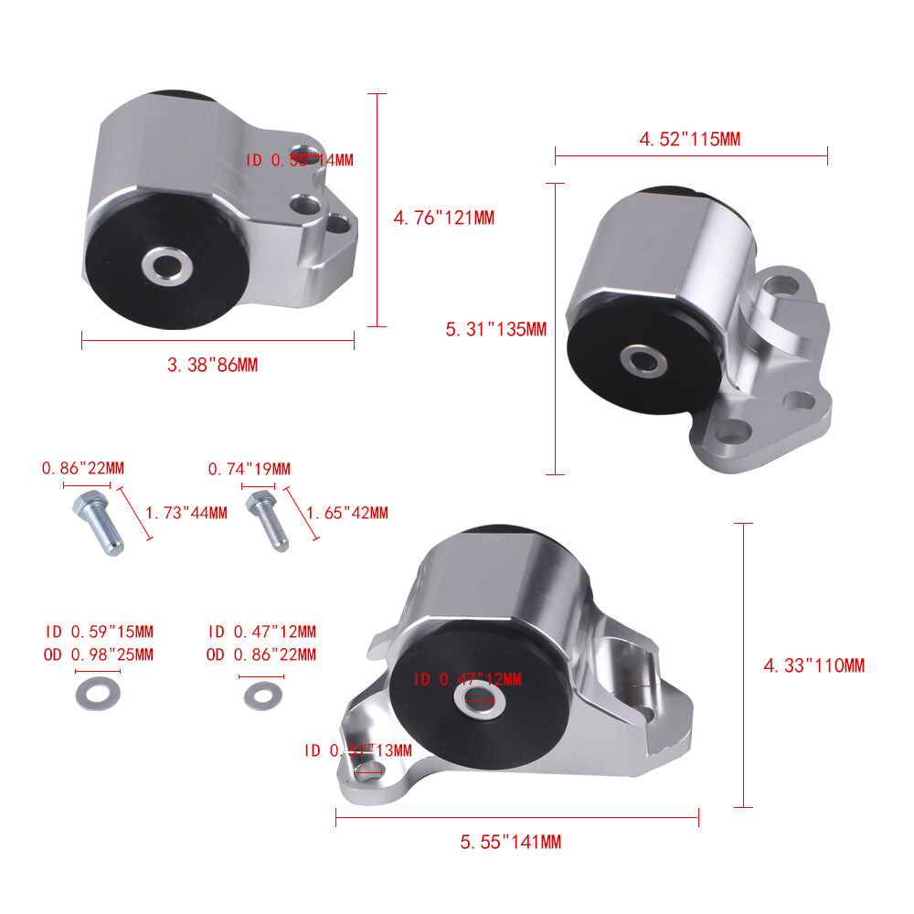 New Swap Motor Mounts For 92-95 for Honda for Civic EG D/B-Series 94-01 for Acura Integra