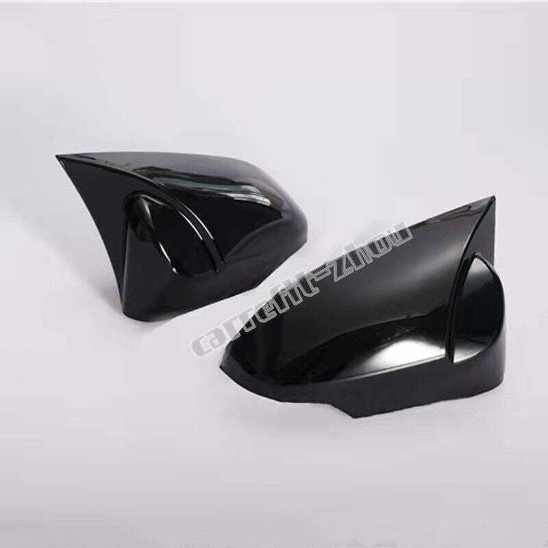 For 2014-2018 for Toyota for Corolla Gloss Black Side Rear View Rearview Cover Trim