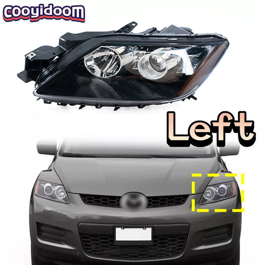 1 PCS Left Halogen Headlight for Mazda CX-7 2007-2011 Halogen EH44510L0G
