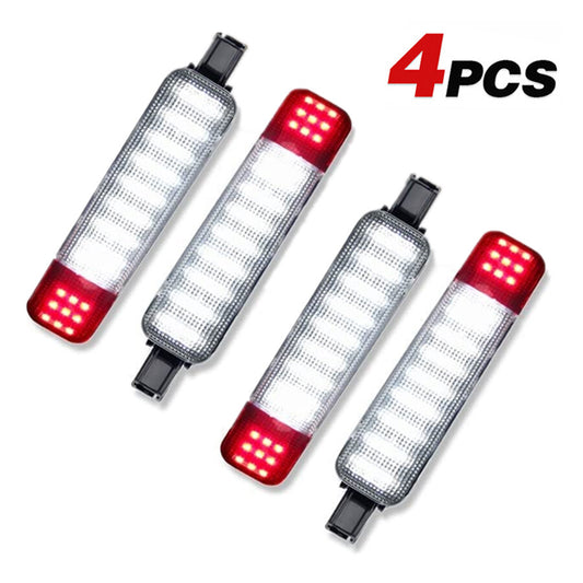 4 for Chevy for Cadillac Accessories LED Red Interior Door Panel Light Courtesy Lamp Q
