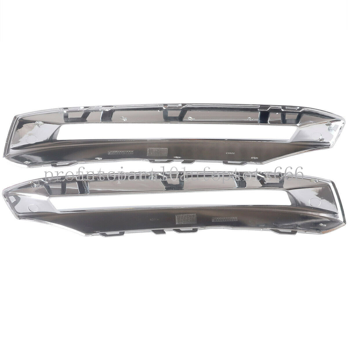 2Pcs Front Fog Light Cover Chrome Trim Cover for Benz X166 GLS350d/400/500