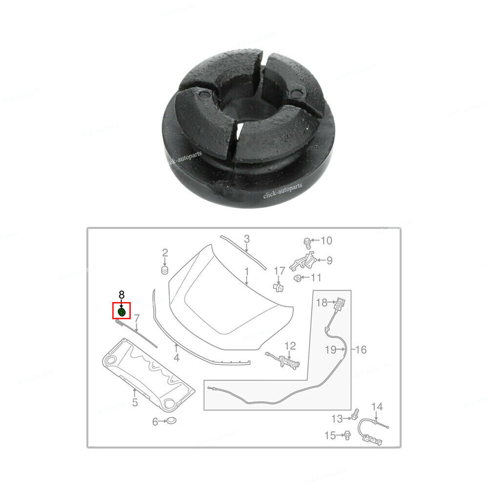 Hood Support Prop Rod Grommet #65512R3000 Fit for Nissan for Altima Quest Sentra 200SX