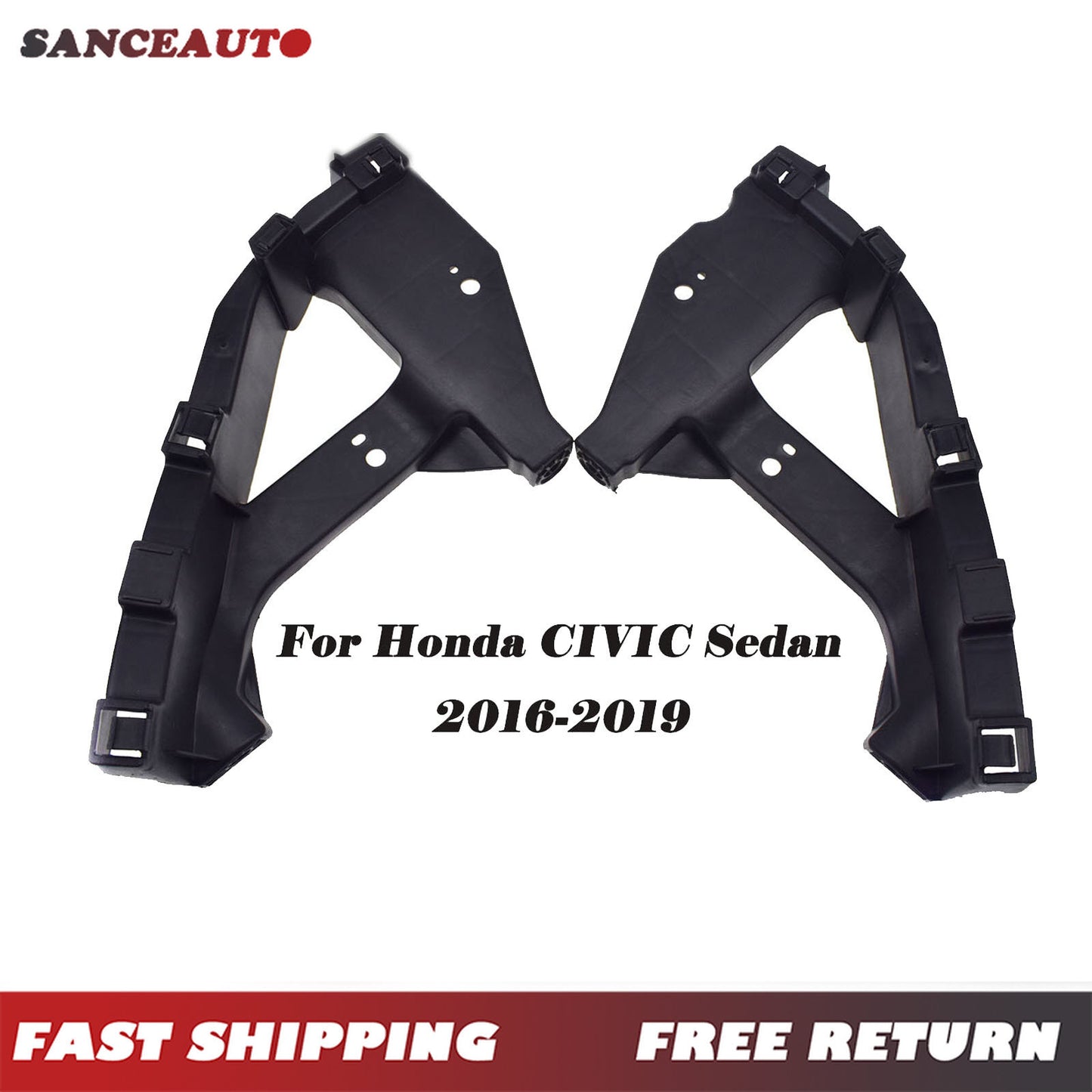 for Honda for Civic Sedan 2016 - 21: Front LH headlight bracket and right handgrip bracket holder. n