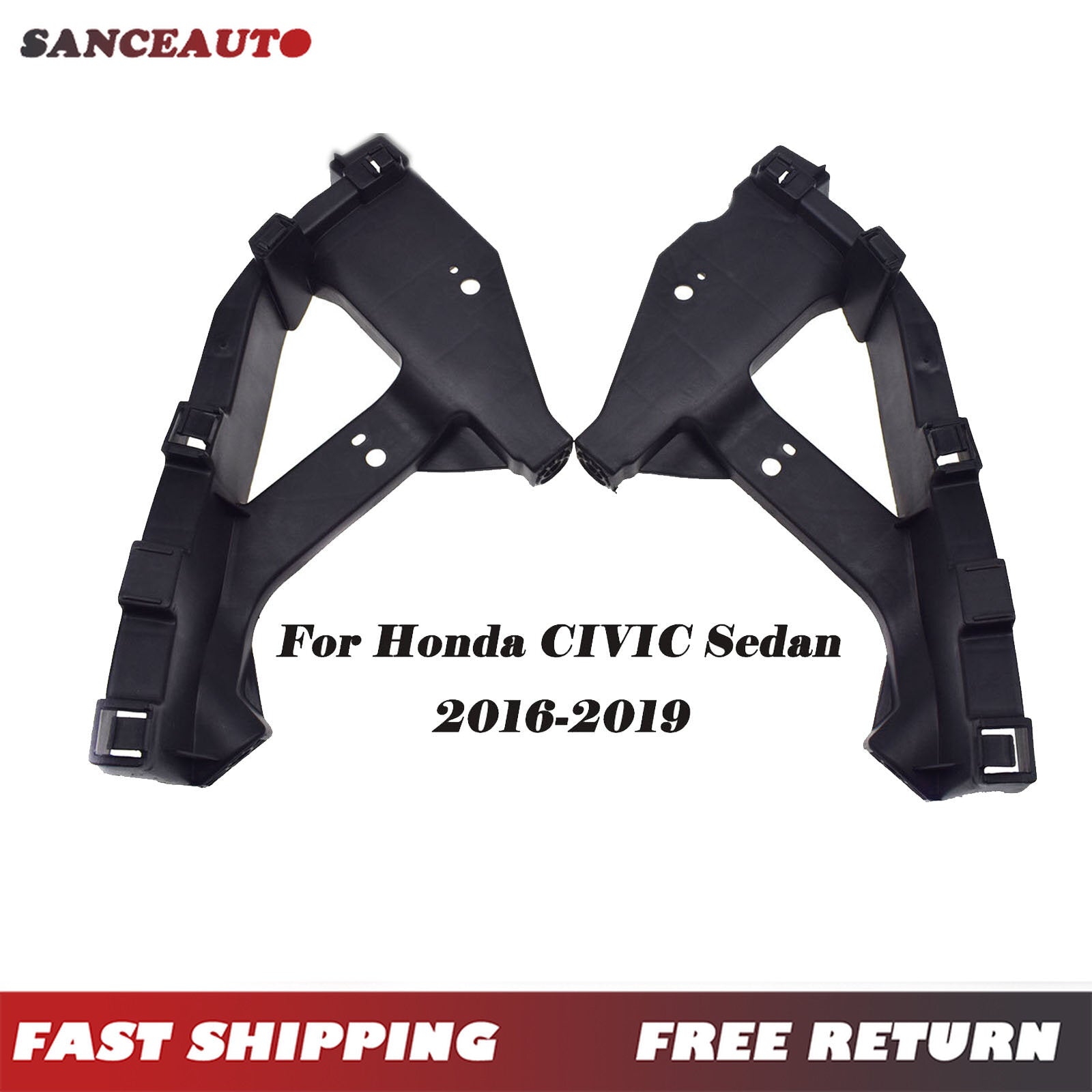 for Honda for Civic Sedan 2016 - 21: Front LH headlight bracket and right handgrip bracket holder. n