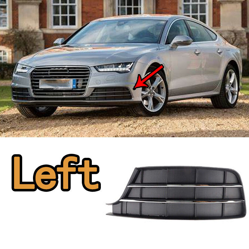 Left Fog Lamp Side Front Bumper Fog Lamp Grille Cover for Audi A7 2015-2018