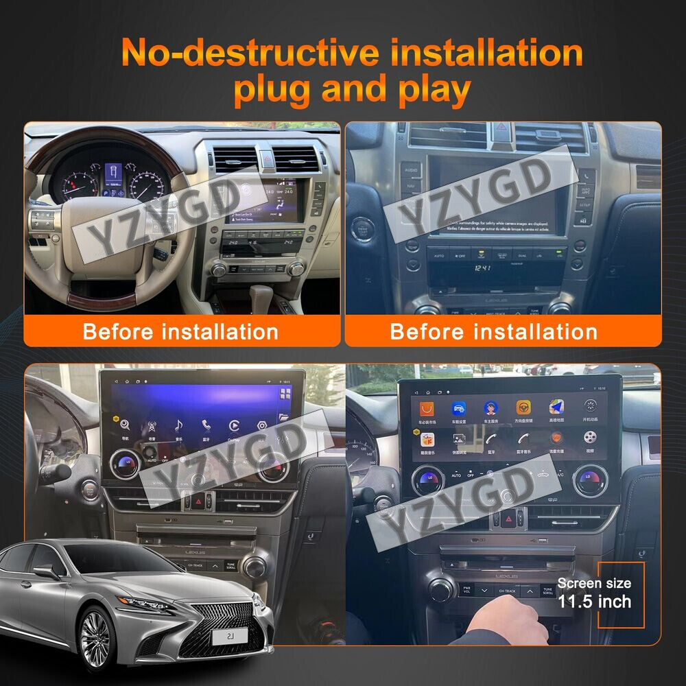 11.5for Lexus GX400 GX460 2010-2020 Android Carplay Car Radio Stereo Receiver