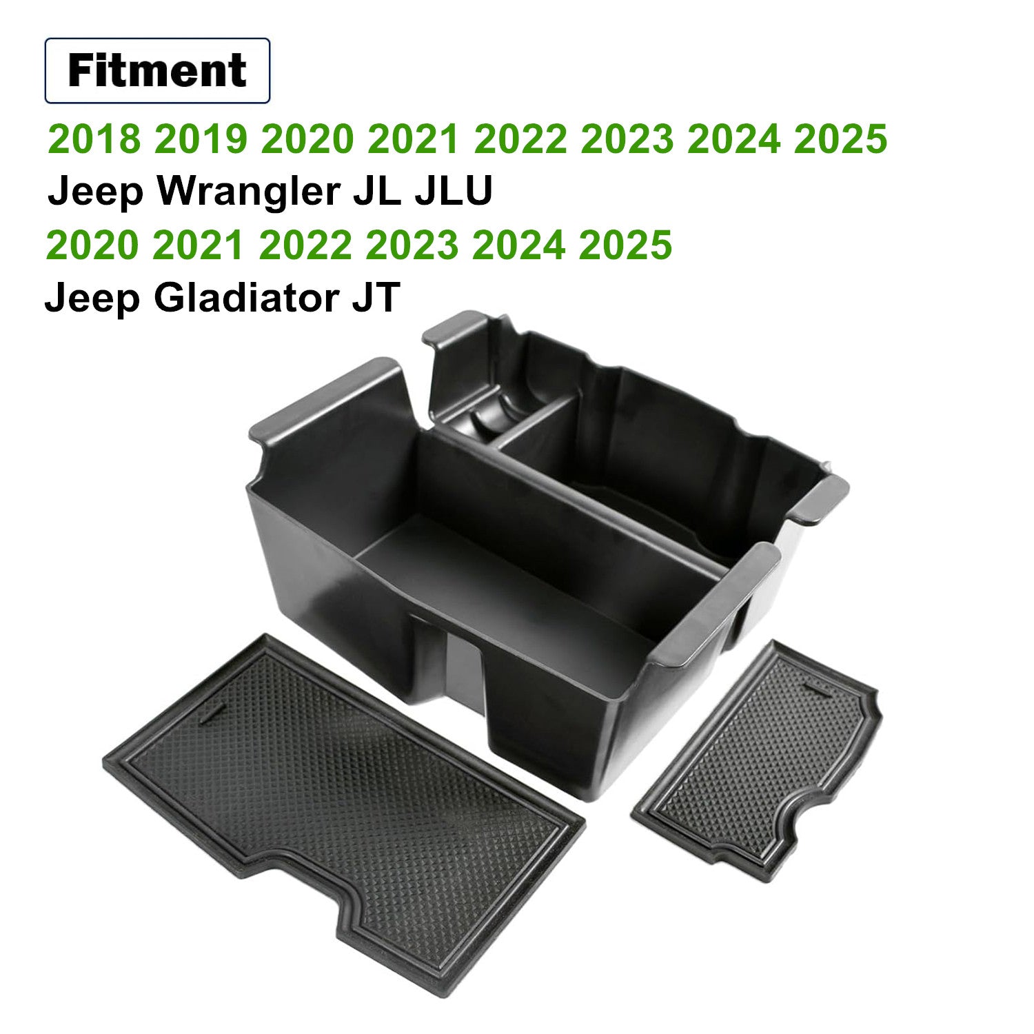 Suitable for 2018-2024 for Jeep for Wrangler center console armrest storage box tray. n