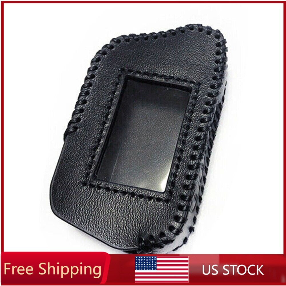 1pc Leather Case for Compustar RFX~2WT9~FM remote Compustar T9 2-Way Remote Key n
