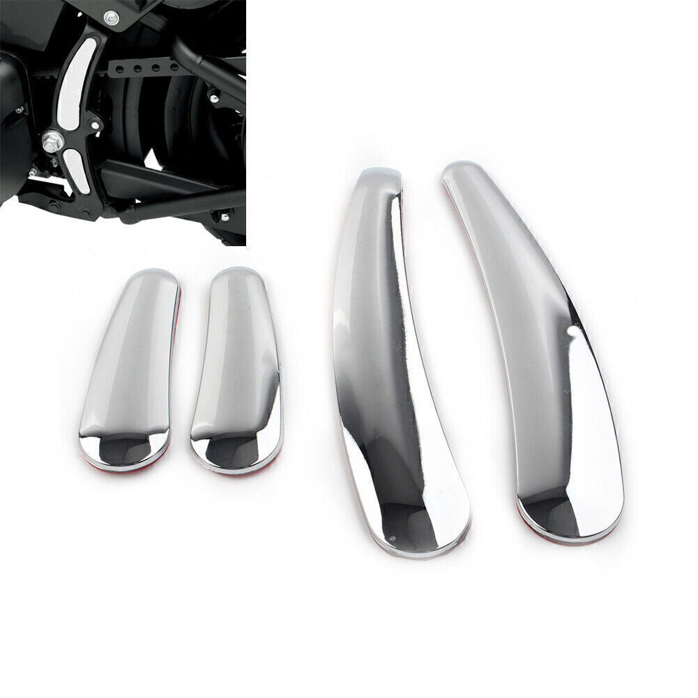 Curved Swingarm Frame Insert Set for Harley Softail Models 2008-up Chrome 4PCs