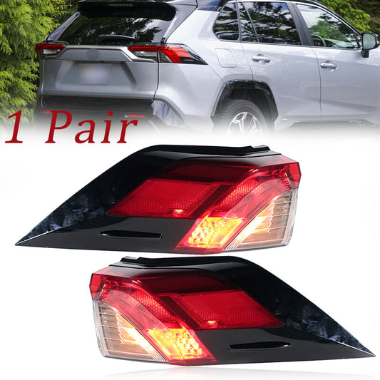 A pair of side taillight assemblies for Toyota RAV4 2019-21 (US Version).