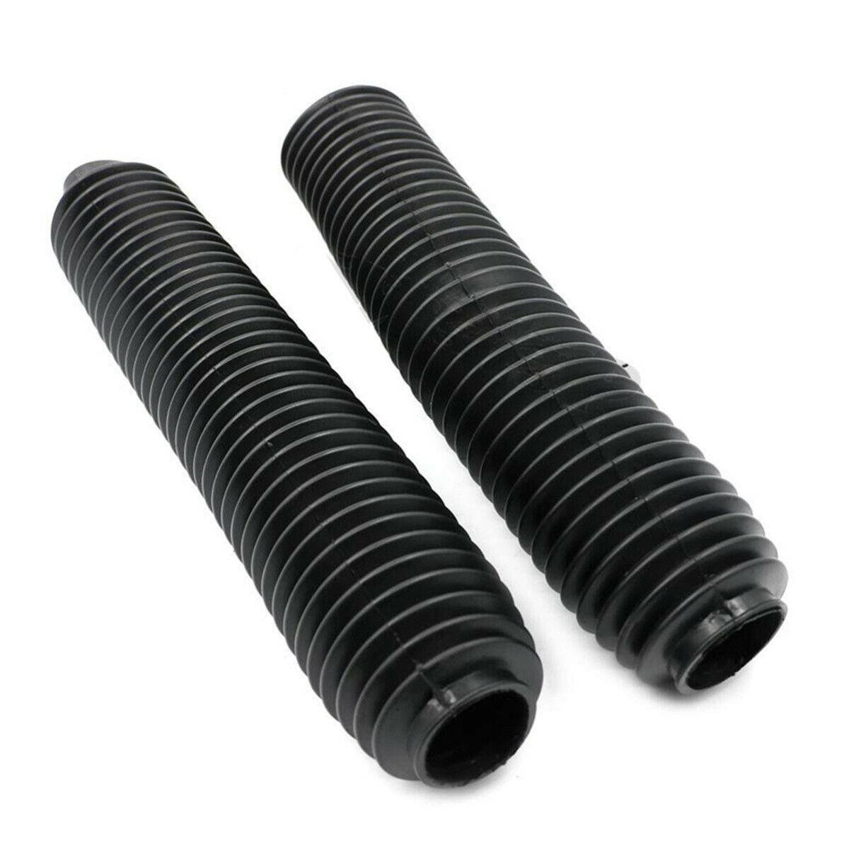 2-Pack Motorcycle Rubber Fork Shoe Covers Suspension Protection for Off-Road Bikes - n