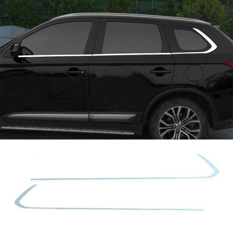 for Mitsubishi Outlander 2013-2020 Chrome Window Lower Strip Molding Cover Trims