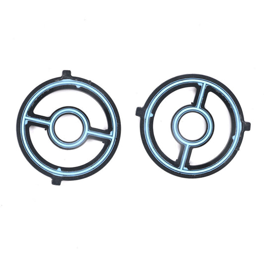 2 Engine Oil Cooler Seal Gaskets for 2005-2008 for Mazda Tribute Mariner for Ford Escape Q
