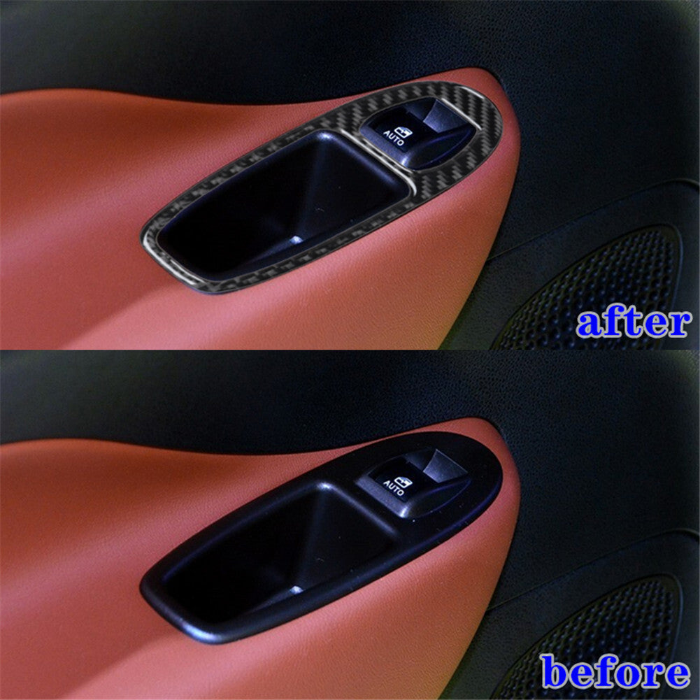 4x Carbon Fiber Door Handle Decorative Cover Trim For Sonic 2012-2016 v