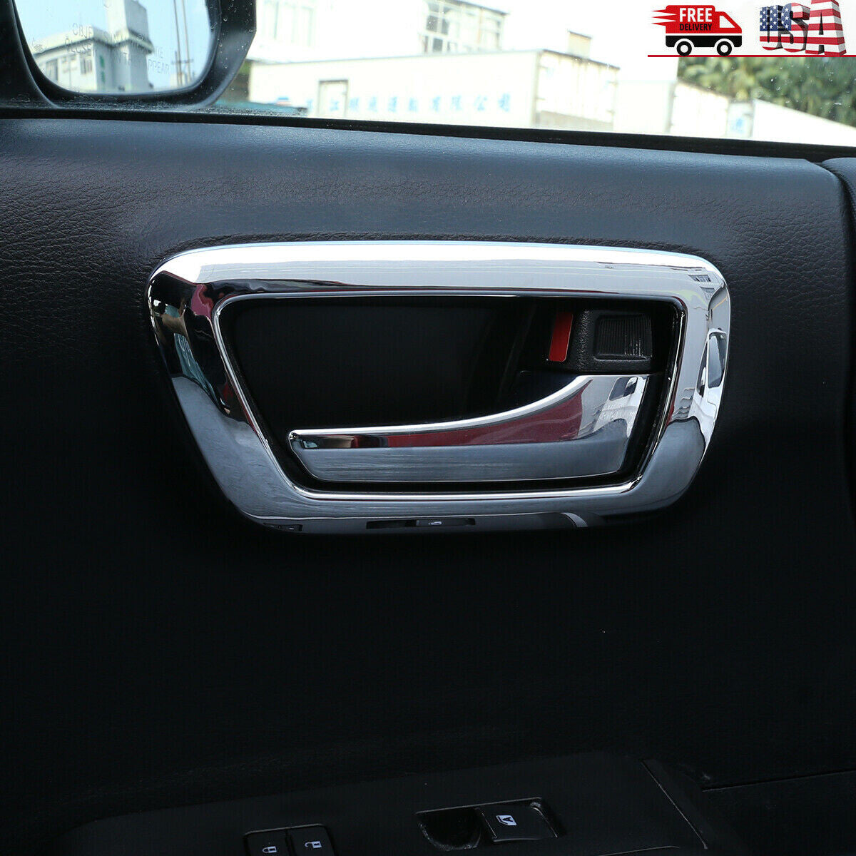 Silver AC Button Patch Cover Decal for Range Rover Sport Vogue 14-17- v