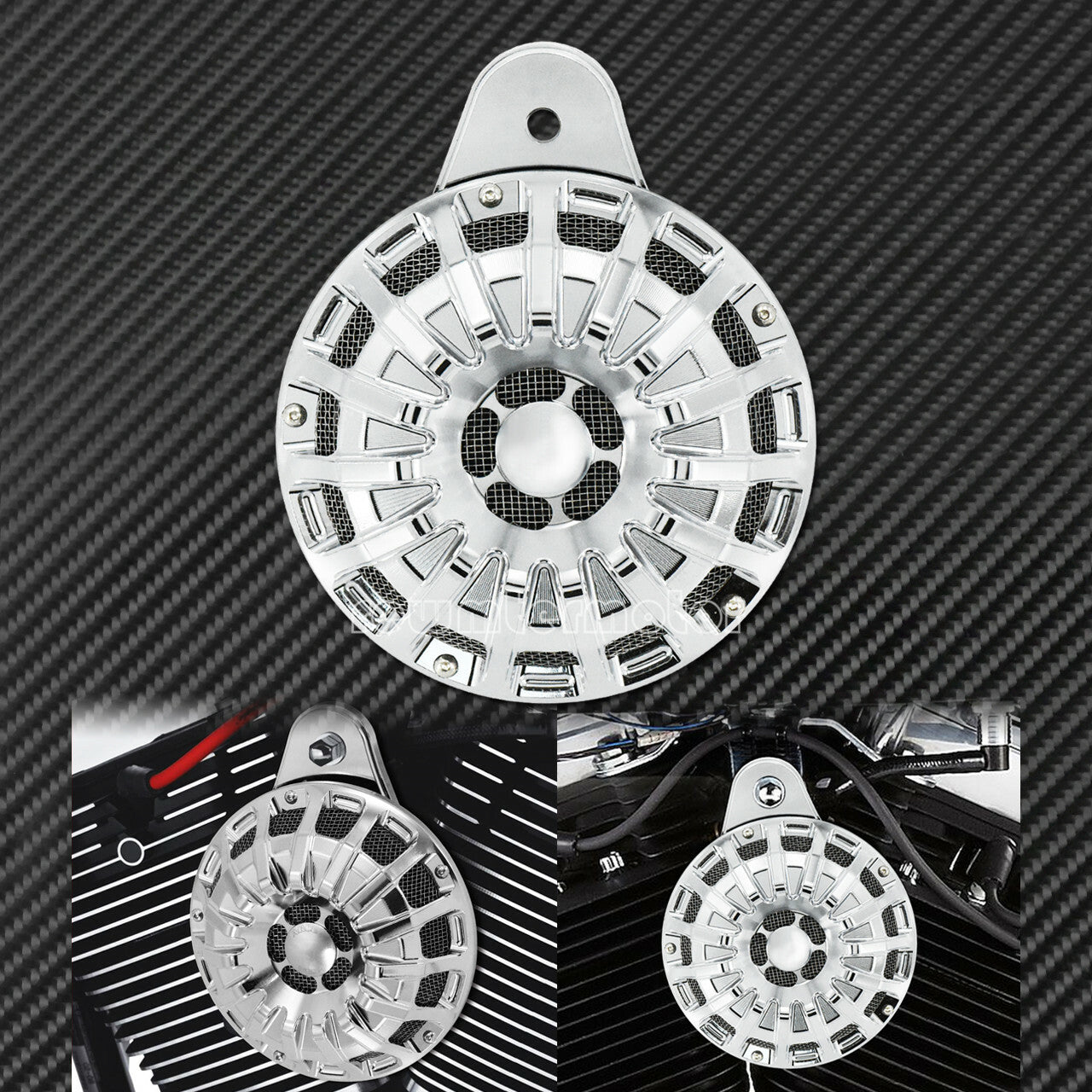 10 Stripe 110dB Horn Speaker Fit for Harley Big Twin 1991-2017 Touring 1999-2016
