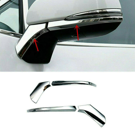 for Toyota for Sienna 21-2024 Chrome Rearview Side Mirror Strip molding Cover Trims