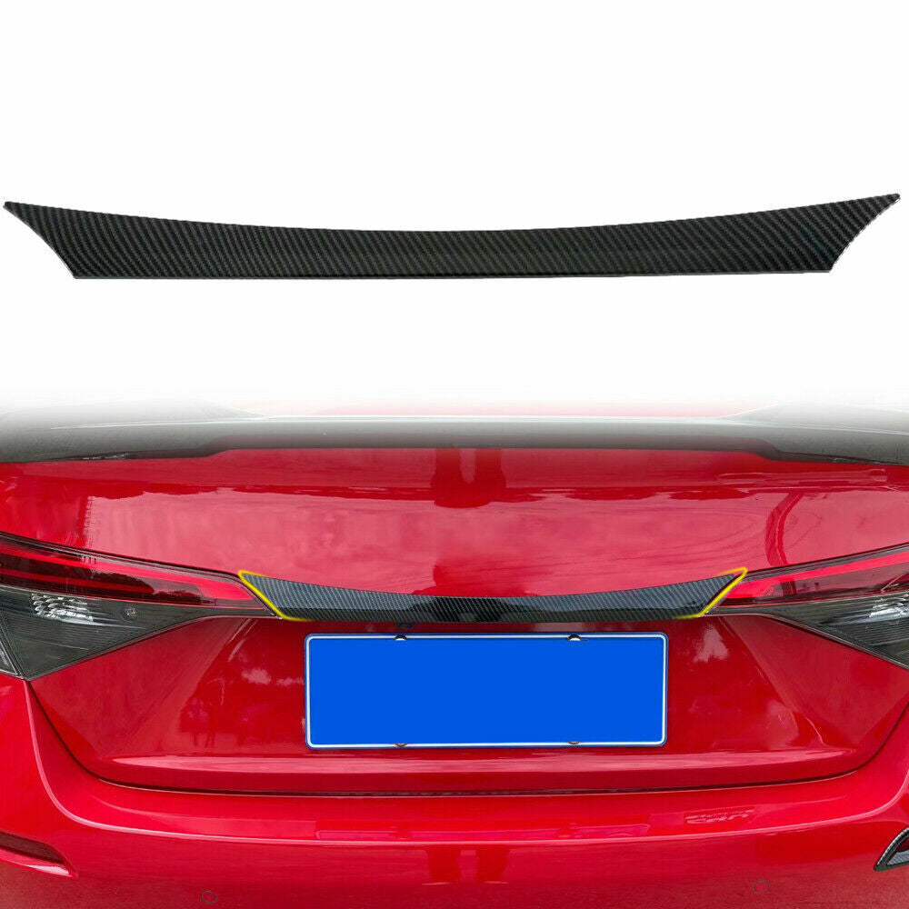 for Honda for Civic Sedan 2022-23 Carbon Fiber Rear Trunk Tailgate Middle Cover Trim