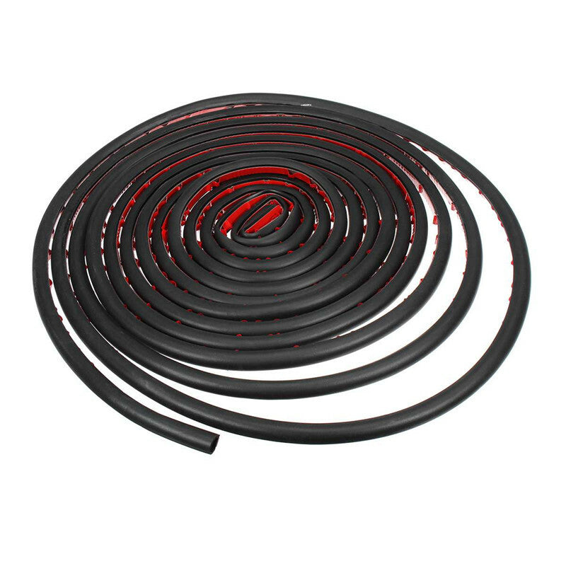 D-Shape Rubber Car Door Seal Strip Hollow Edge Guard Weatherstrip Trunk Hood Pad