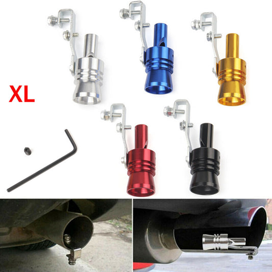 XL Turbo Sound Whistle Muffler Exhaust Pipe Blow Off Valve BOV Simulator Auto Q