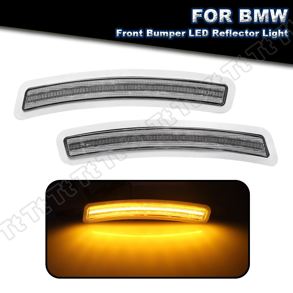 LED Front Bumper Side Marker Reflector Lights for 2014 - 2020 for F80 M3 F82 F83 M4 - v