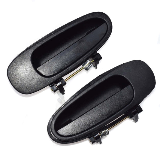 Pair of exterior door handles left and right rear black for for COROLLA 1993 - 1997- v