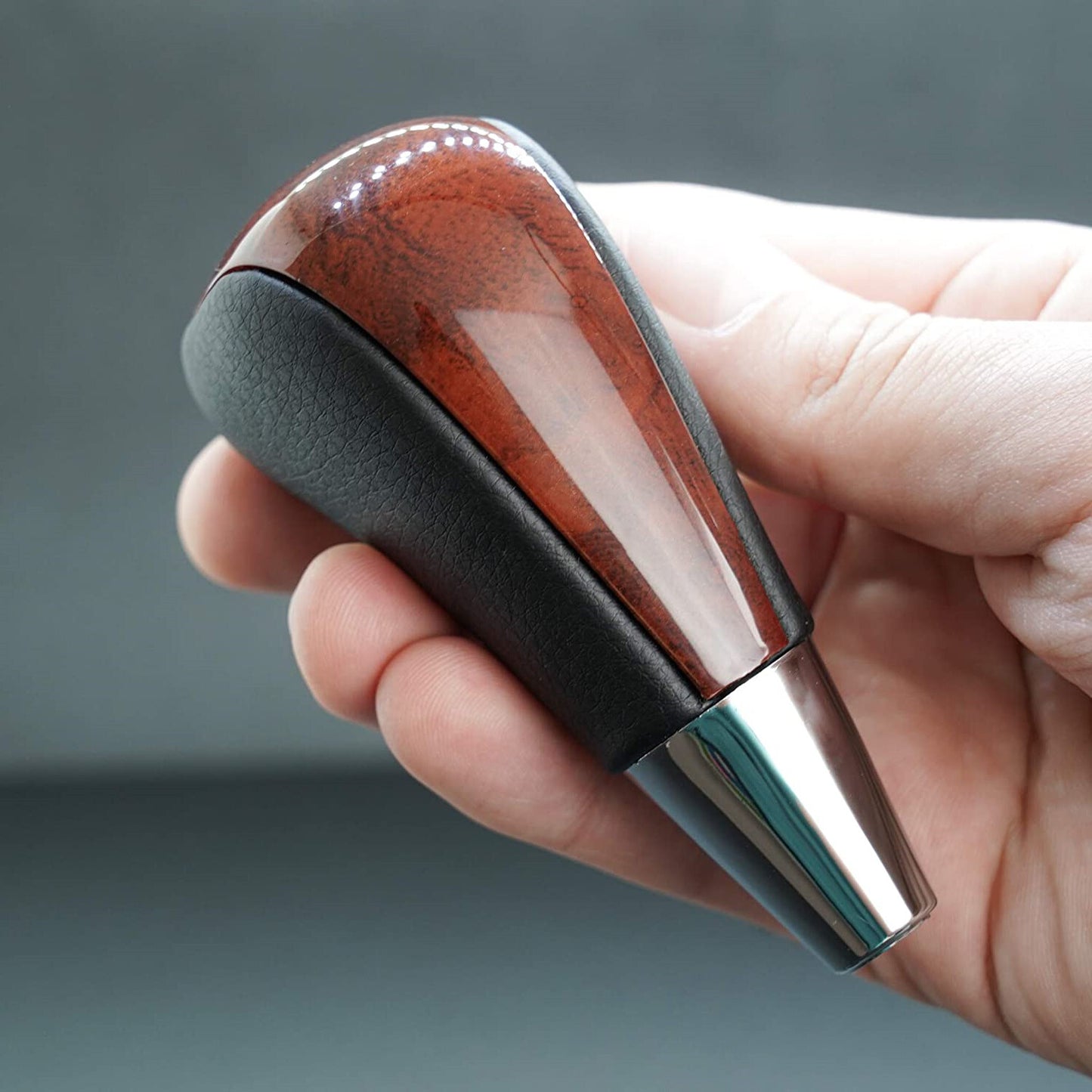 Suitable for and for Lexus polyurethane synthetic leather walnut wood gear shift knife parts - n