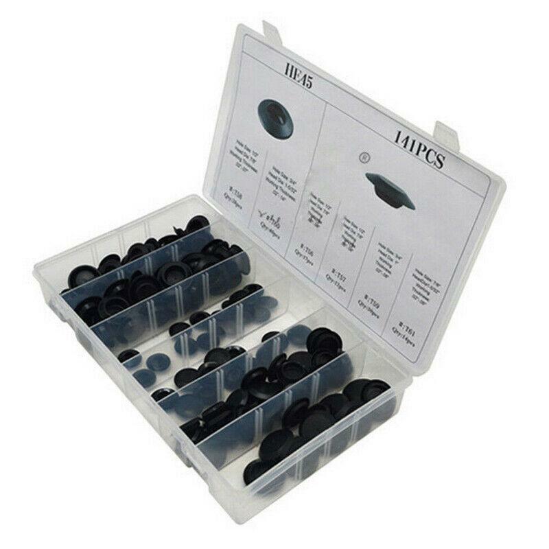 Body plastic plug button flushing installation sheet metal plug classification 6 sizes kit - n