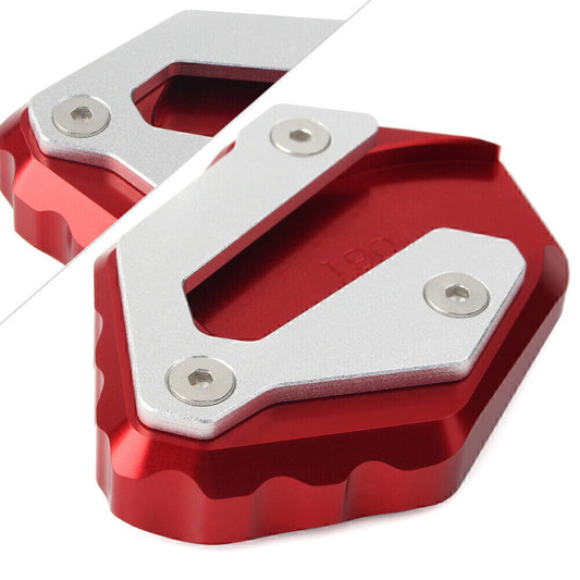 Red Kickstand Side Stand Plate Extension Pad for YAMAHA MT-07 14-18 XSR700 2016 Q