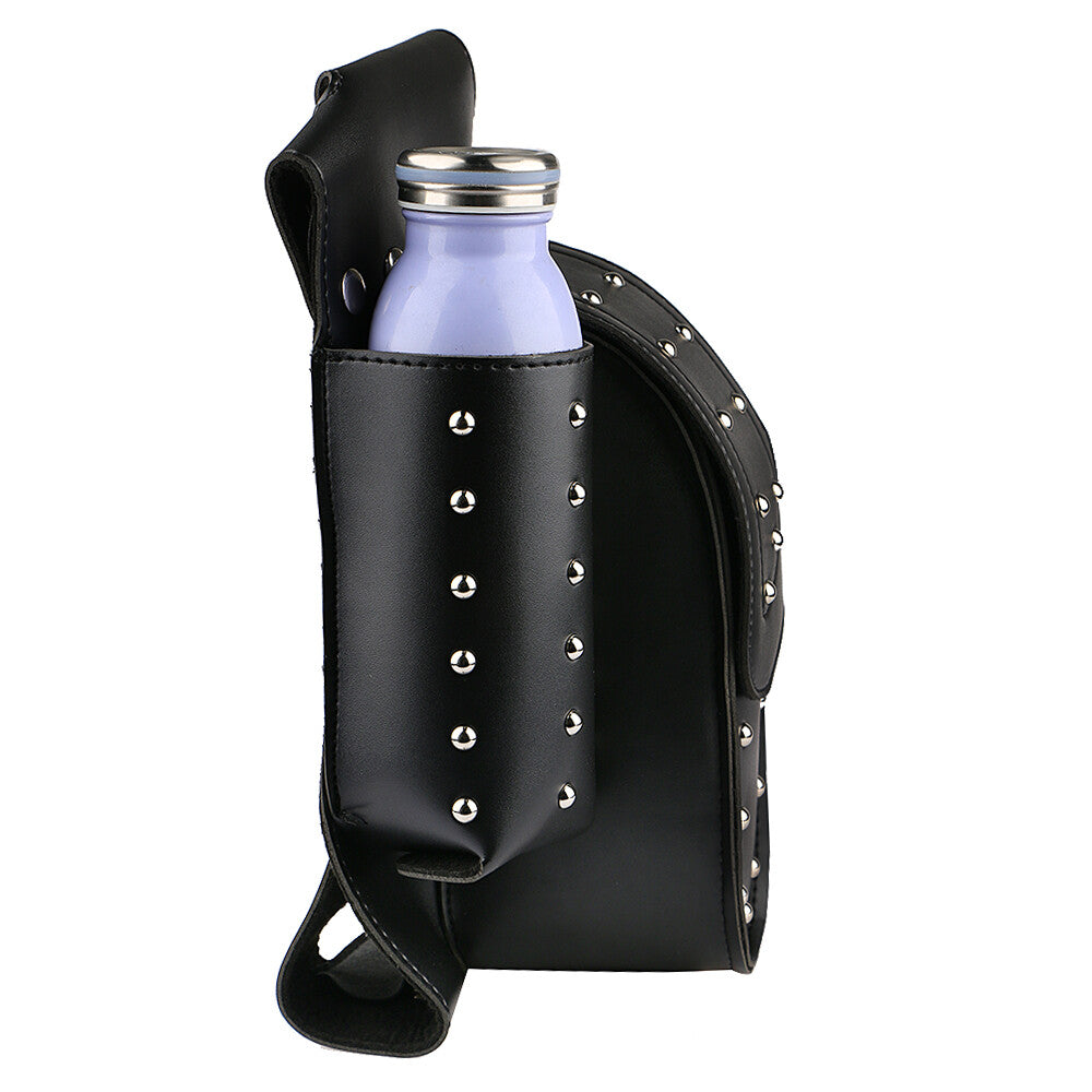 Saddlebag Protector Bag Water Bottle Holder for Harley Road King Electra Glide
