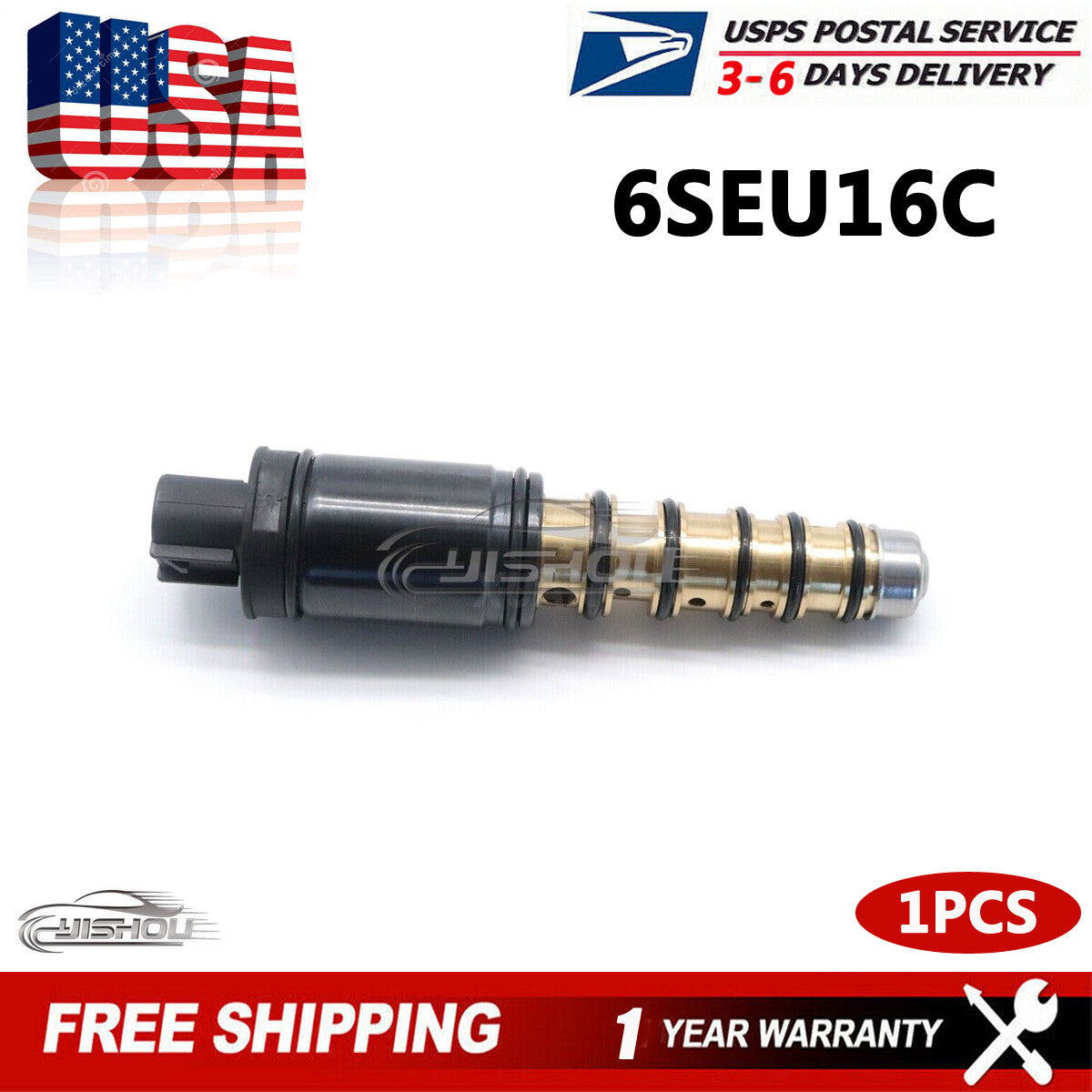 New A/C Compressor Control Valve For 6SEU16C (7 O-Ring) for Toyota for Dodge 6SEU16C Q