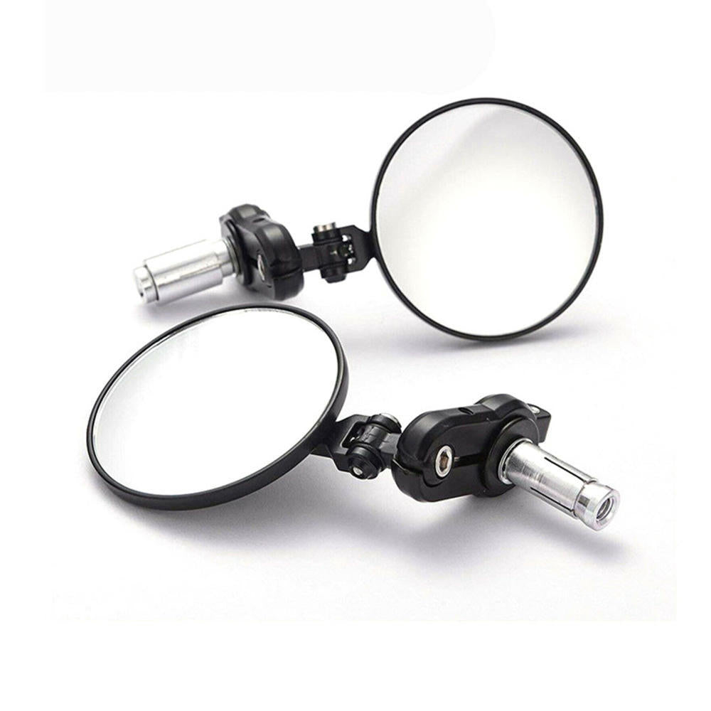Motorcycle 7/8 Rear View Side Mirrors Adjustable Handlebar Universal for Yamaha