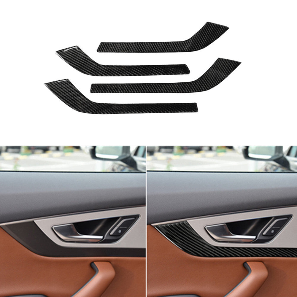 2Pcs Red Carbon Fiber Floor Console Storage Panel Cover Trim for LEXUS RX330 350 v