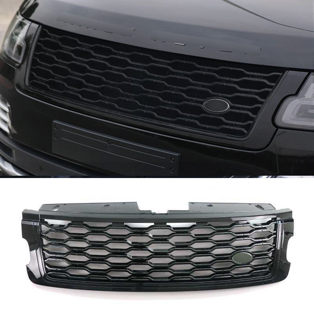 Front Grill Bumper Mesh Grille Fit for Range Rover Vogue L405 2018-22 All Black
