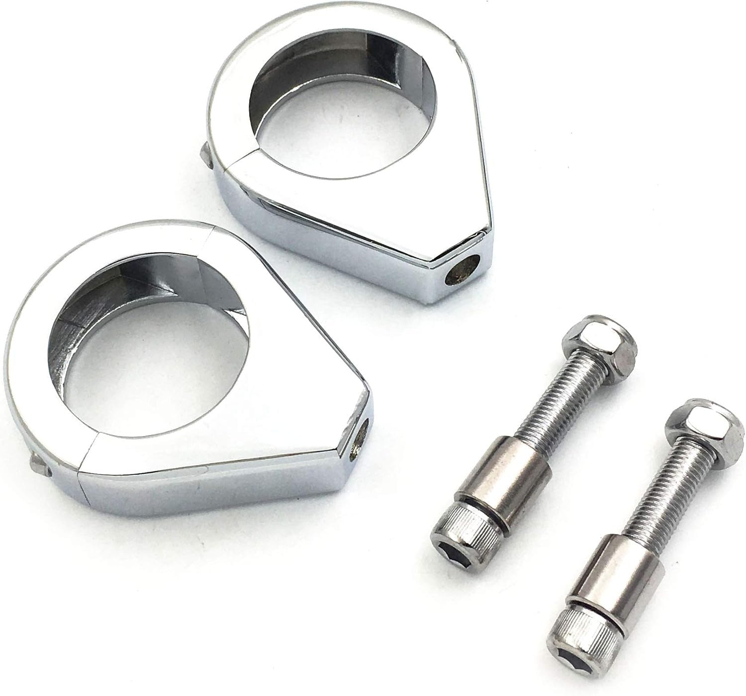 39mm Fork Turn Signal Indicator Light Relocation Bracket Clamps Fits for Harley