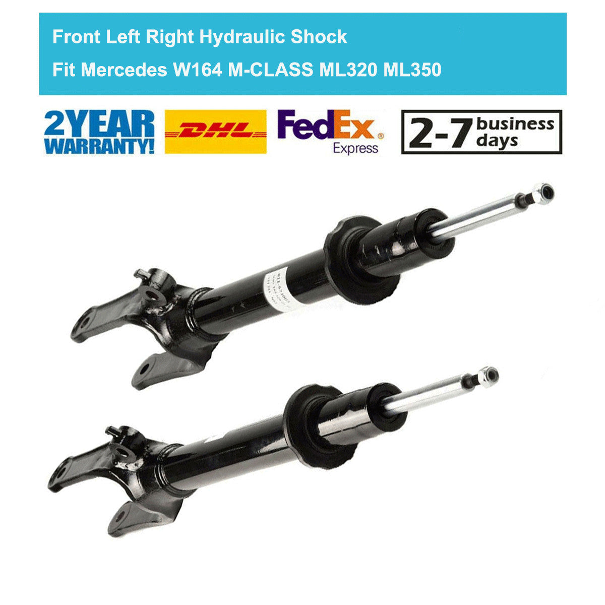 2PCS Front Shock Absorber Struts Fit for Mercedes-Benz M-Class W164 X164 2005-2011