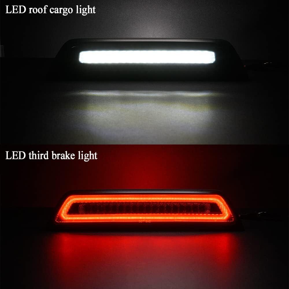 Red smoked lens LED third brake light stop taillight applicable to 16-22 Tacoma - n
