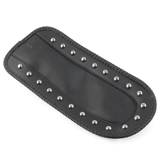 Black PU Leather Rear Fender Bib Studs Solo for Seat Fit for Kawasaki Vulcan 1500 Q