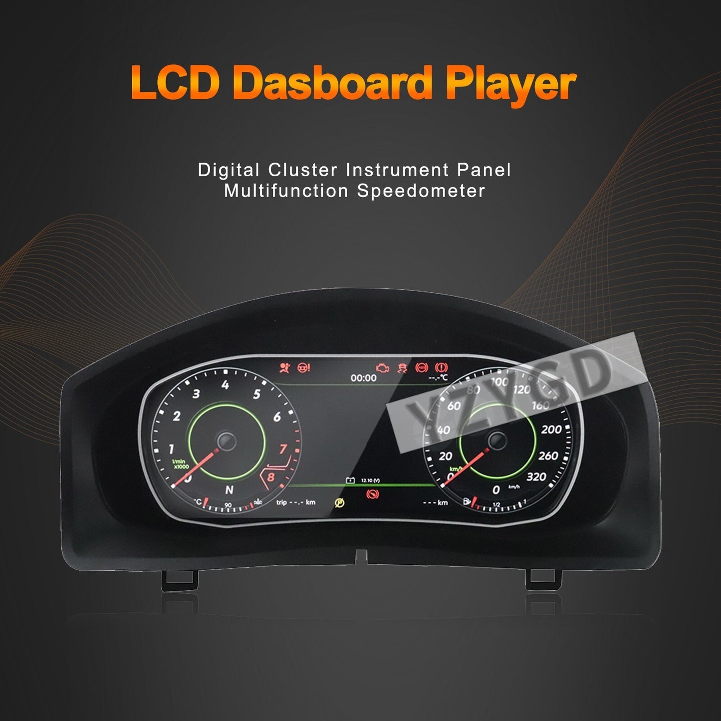 LCD Instrument Digital Cluster Speedometer Dashboard for Volkswagen for Tiguan 10-17 Q