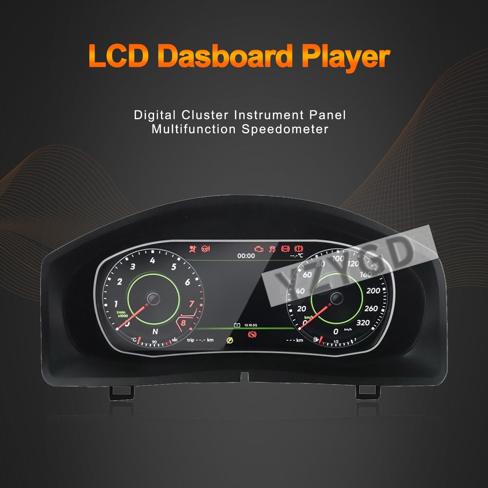 LCD Instrument Digital Cluster Speedometer Dashboard for Volkswagen for Tiguan 10-17 Q