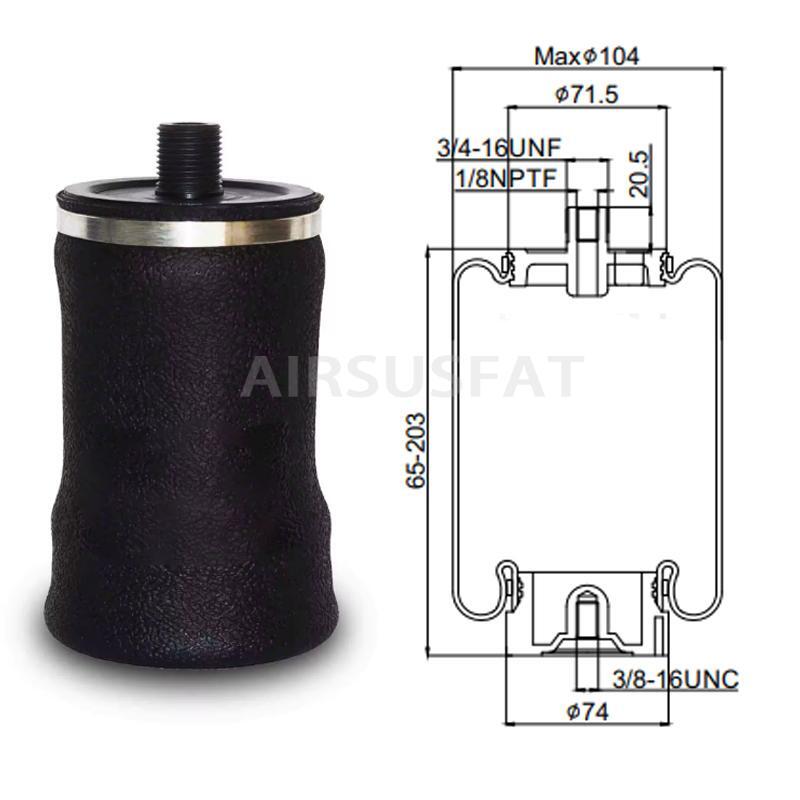 For Firestone W02 358 7150 SearsCab S13384 Air Suspension Replaces Spring Bag