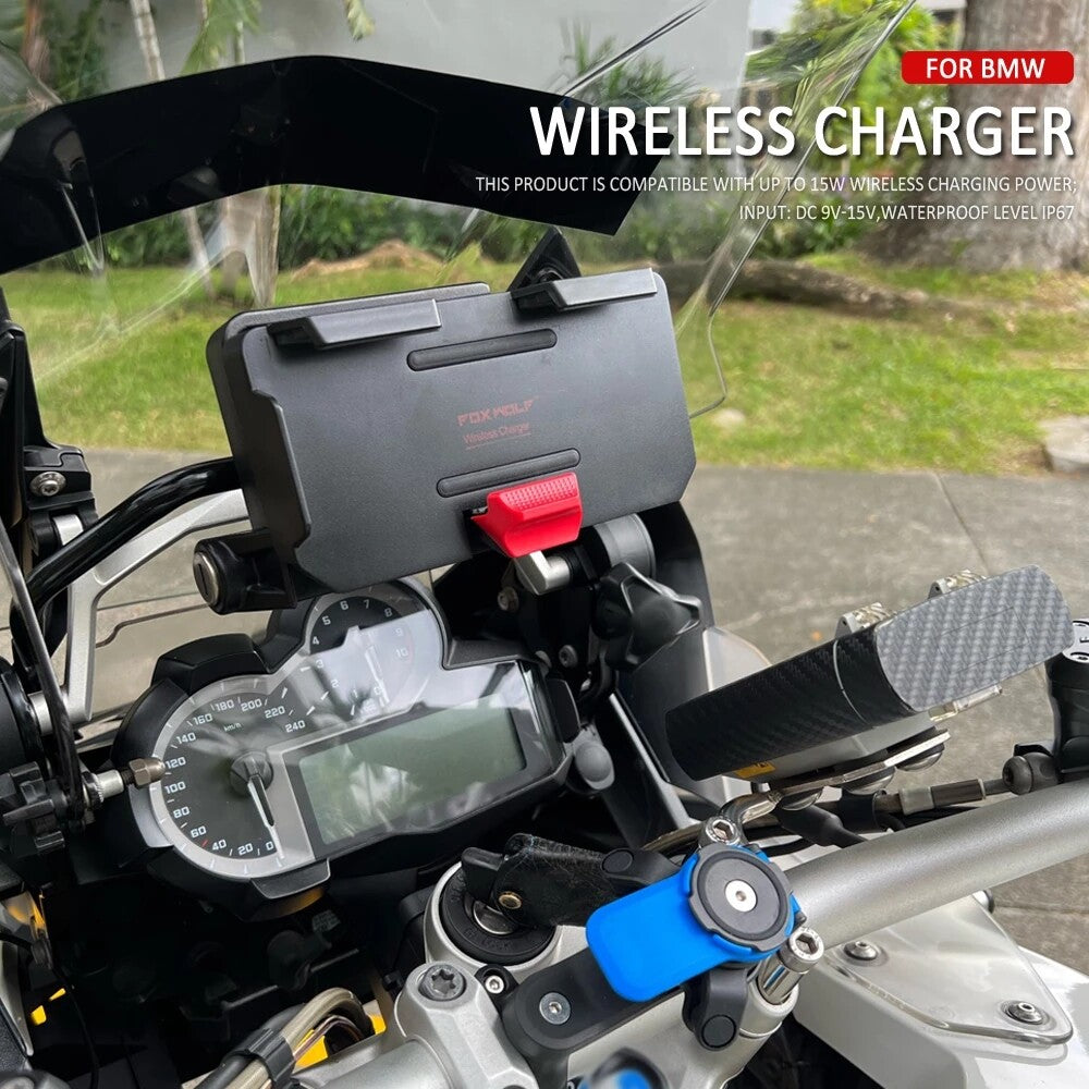 For F700GS F800GS ADV Navigation Bracket Wireless Charging Support Mobile Phone