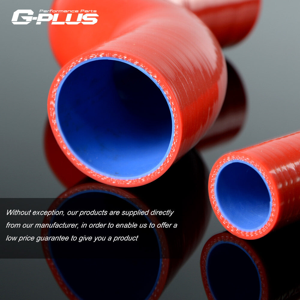 63mm-70mm Silicone 45 Degree Elbow Reducer Tube Hose Blue - v